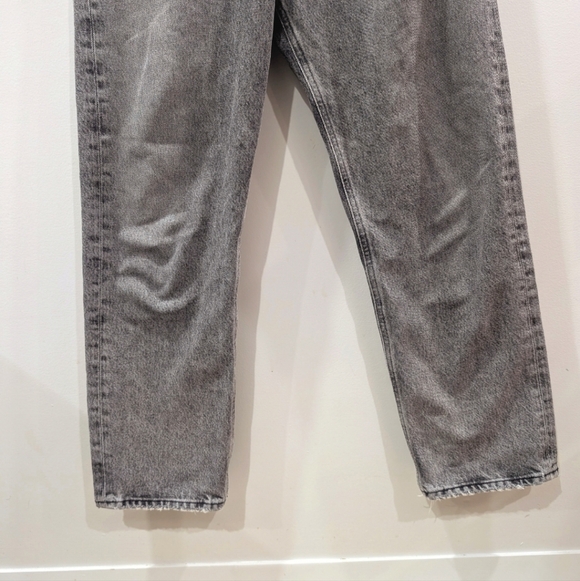 AGOLDE | Women's Mid Grey (Trip) 90's Straight Leg High-Rise Crop Jeans - Picture 8 of 12
